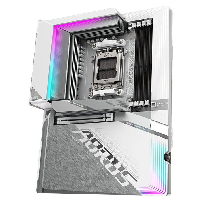 GIGABYTE B650E AORUS STEALTH ICE AM5 DDR5 Wi-Fi 7 Blanca GIGABYTE B650E AORUS STEALTH ICE AM5 DDR5 Wi-Fi 7 Blanca