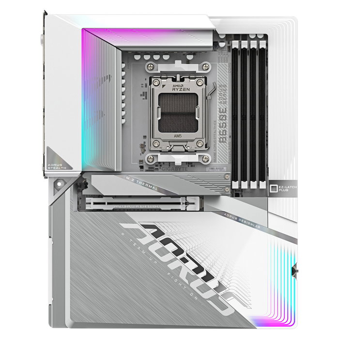 GIGABYTE B650E AORUS STEALTH ICE AM5 DDR5 Wi-Fi 7 Blanca GIGABYTE B650E AORUS STEALTH ICE AM5 DDR5 Wi-Fi 7 Blanca