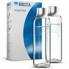 Brita pack de 2 botellas de vidrio sodaTRIO 1L