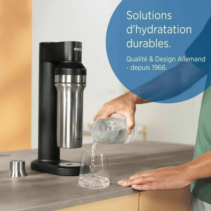 Brita pack de 2 botellas de vidrio sodaTRIO 1L