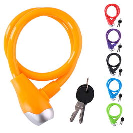 Dunlop Candado de Cable ø12mm 65cm Colores Surtidos para Bicicleta