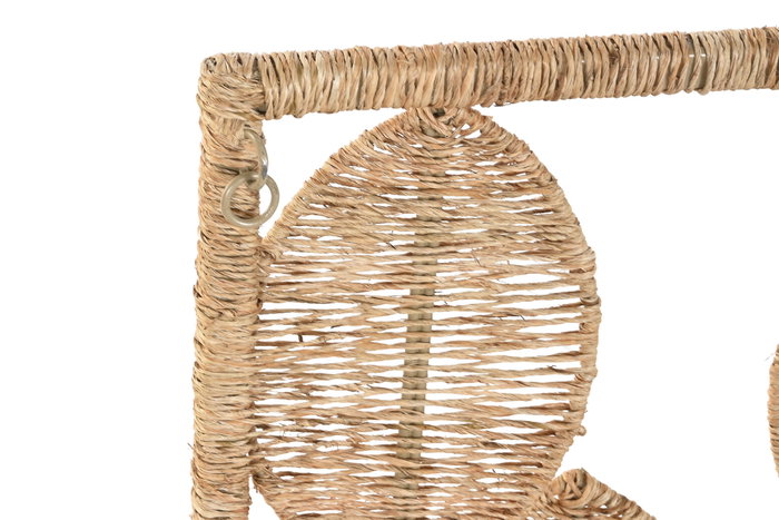 DKD Home Decor Decoración de Pared Ratán y Metal Natural 30x2x80 DKD Home Decor Decoración de Pared Ratán y Metal Natural 30x2x80