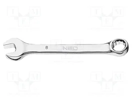 NEO TOOLS Llave plana-estriada bilateral 8mm