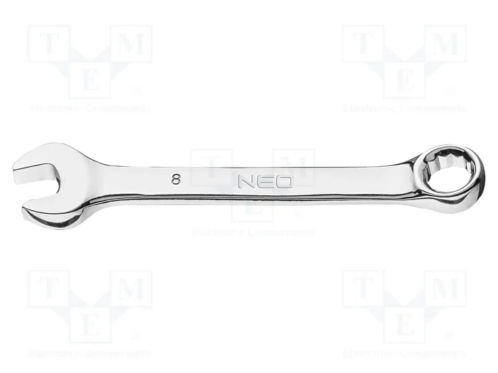 NEO TOOLS Llave plana-estriada bilateral 8mm NEO TOOLS Llave plana-estriada bilateral 8mm