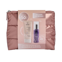 Usu Cosmetics The Retinal Midnight Repair Estuche 3 pz - Sérum Nocturno con Retinal, Crema SPF50 y Neceser