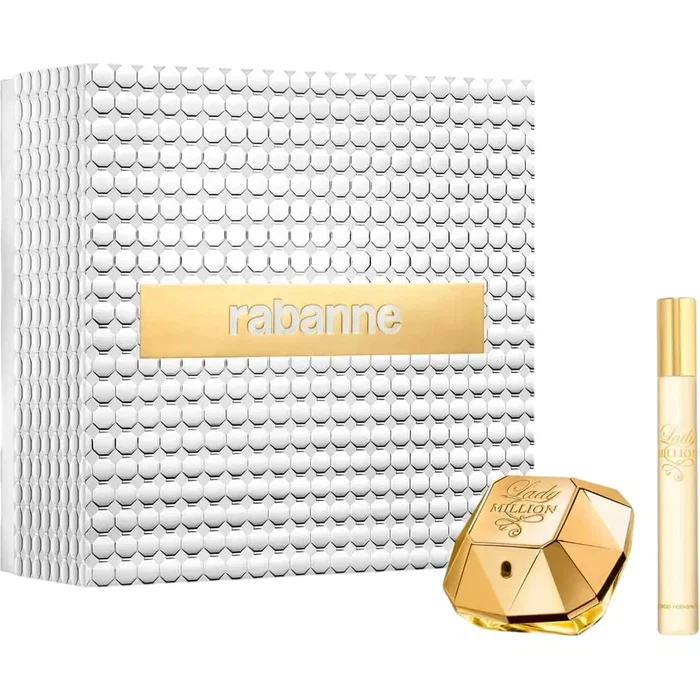 Paco Rabanne Set Lady Million Eau De Parfum para Mujer de 50 ml y 10 ml Paco Rabanne Set Lady Million Eau De Parfum para Mujer de 50 ml y 10 ml