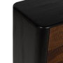 Aparador Marrón-Negro Madera Salón 160 X 40 X 75 cm