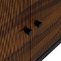 Aparador Marrón-Negro Madera Salón 160 X 40 X 75 cm