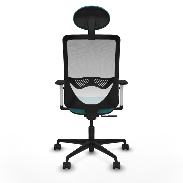 PIQUERAS Y CRESPO Silla de oficina Zulema con mecanismo Sincro, Turquesa y Blanco PIQUERAS Y CRESPO Silla de oficina Zulema con mecanismo Sincro, Turquesa y Blanco