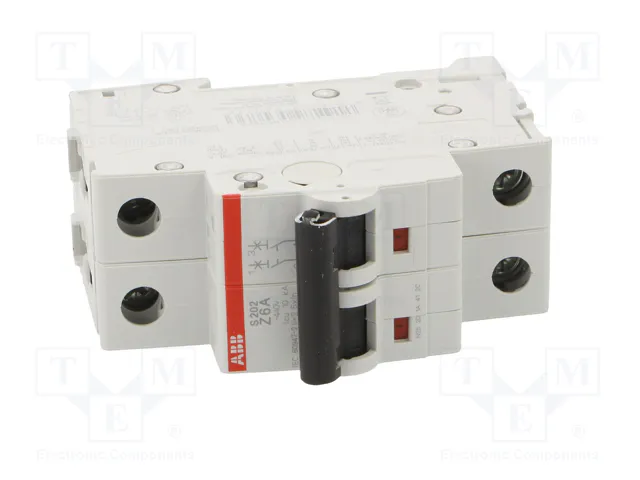 ABB Interruptor magnetotérmico S200 2 polos 6A Caract Z ABB Interruptor magnetotérmico S200 2 polos 6A Caract Z