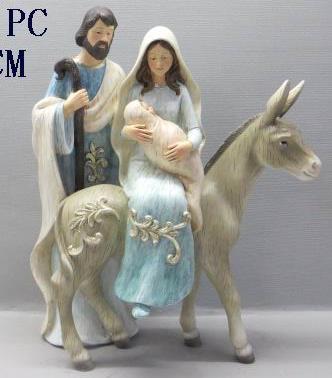 DKD Home Decor Set de 2 Figuras de Nacimiento en Resina (23,5x16x32 cm)
