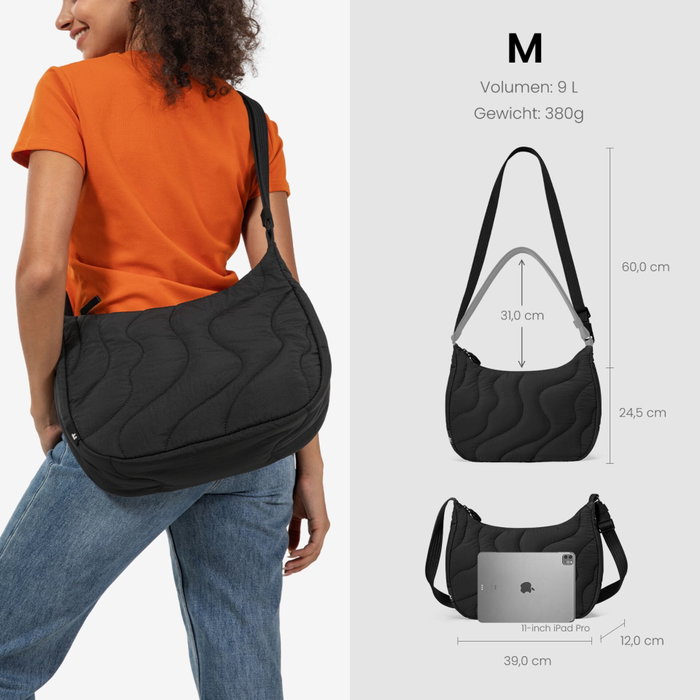 tomtoc Terra-T34 9L Light Crossbody Bag Lavascape Black tomtoc Terra-T34 9L Light Crossbody Bag Lavascape Black
