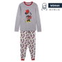 Pijama Minnie Mouse Gris Mujer L