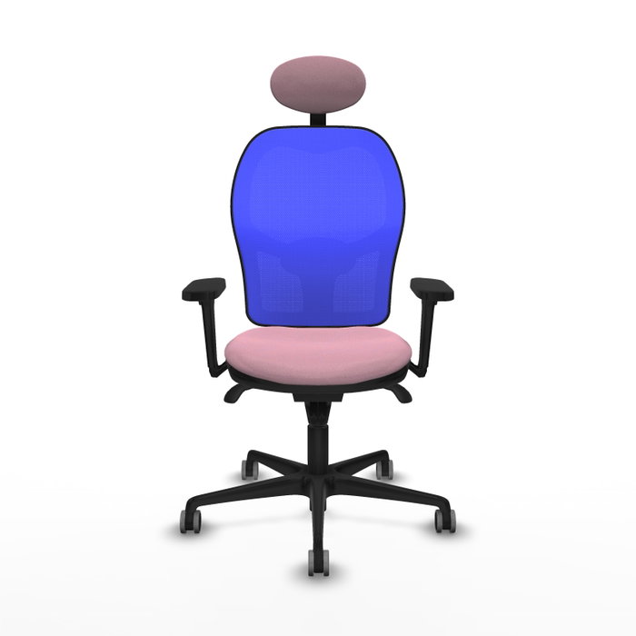 PIQUERAS Y CRESPO Silla de oficina Jorquera Rosa y Azul