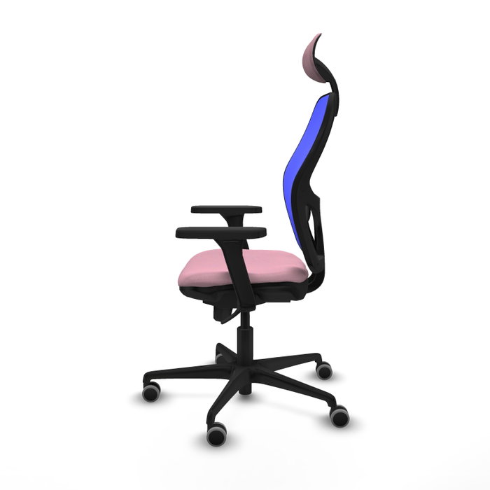 PIQUERAS Y CRESPO Silla de oficina Jorquera Rosa y Azul
