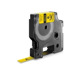 DYMO Etiquetas para tubos termorretráctiles Rhino 9mm x 1,5m Negro sobre amarillo