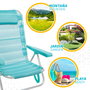 AKTIVE Silla plegable ALU 5 POS 48