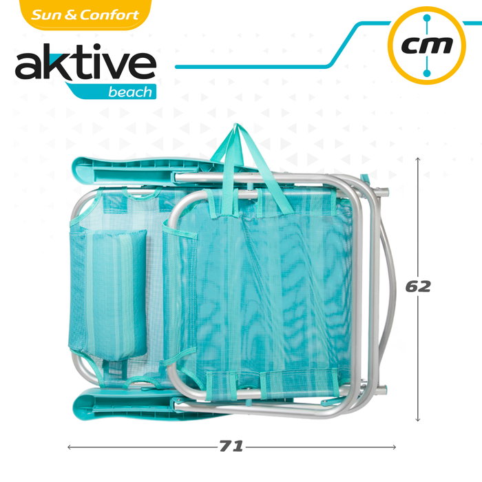 AKTIVE Silla plegable ALU 5 POS 48 AKTIVE Silla plegable ALU 5 POS 48