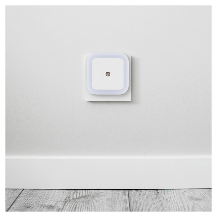 ENTAC Luz de noche LED Blanco Cálido 3000K con Sensor de Luz