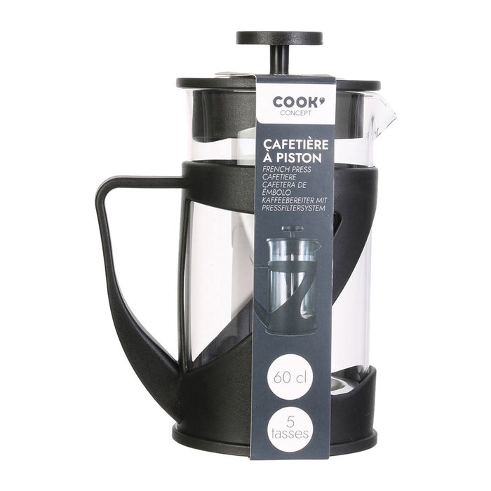 Cook Concept Cafetera Émbolo 600 Ml 5 Tazas Cook Concept Cafetera Émbolo 600 Ml 5 Tazas
