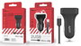 AVANT CONNECT Cargador de coche 2 puertos 2.4A con cable Micro USB Negro