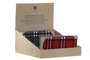 DKD Home Decor Antifaz Tartan Negro Rojo 9 x 0.5 x 18 cm (24 Unidades)