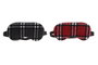 DKD Home Decor Antifaz Tartan Negro Rojo 9 x 0.5 x 18 cm (24 Unidades)