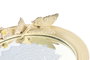 DKD Home Decor Centro de Mesa Resina y Espejo Mariposas Beige 24x22,6x18 cm