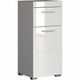 Trendteam Mueble bajo de baño AMANDA - 1 puerta + 1 cajón - Blanco