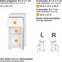 Trendteam Mueble bajo de baño AMANDA - 1 puerta + 1 cajón - Blanco