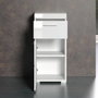 Trendteam Mueble bajo de baño AMANDA - 1 puerta + 1 cajón - Blanco