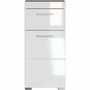 Trendteam Mueble bajo de baño AMANDA - 1 puerta + 1 cajón - Blanco