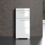 Trendteam Mueble bajo de baño AMANDA - 1 puerta + 1 cajón - Blanco