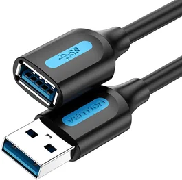 Vention Cable Alargador USB 3.0 CBHBJ Macho a Hembra 5m Negro