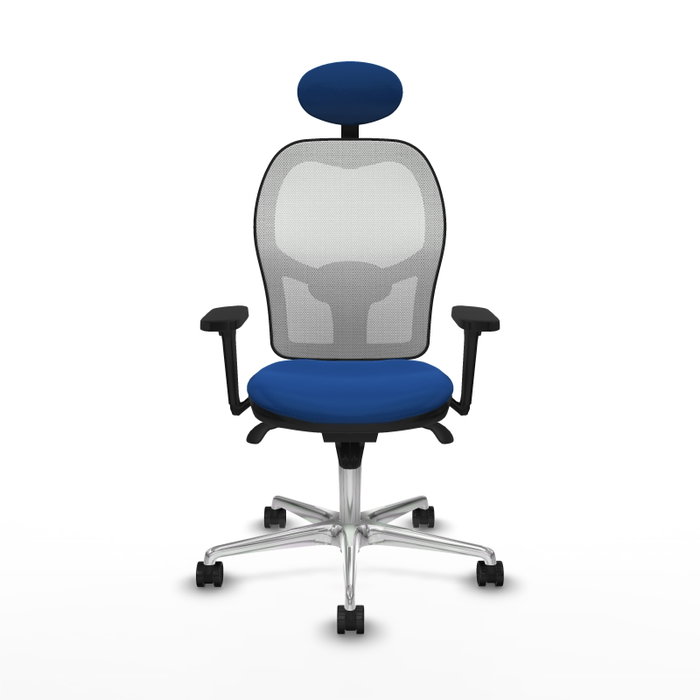 PIQUERAS Y CRESPO Silla de oficina Jorquera Azul y Blanco con Mecanismo Sincro PIQUERAS Y CRESPO Silla de oficina Jorquera Azul y Blanco con Mecanismo Sincro