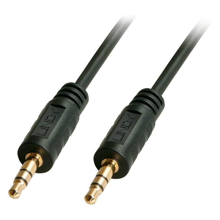 Lindy Cable de Audio Premium 3,5 mm a 3,5 mm, 2 m, Negro Lindy Cable de Audio Premium 3,5 mm a 3,5 mm, 2 m, Negro