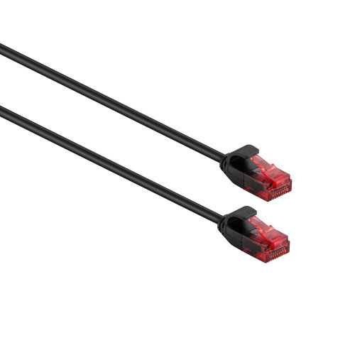 Ewent IM1046 Cable de Red Cat6 U/UTP Slim Negro 2 m