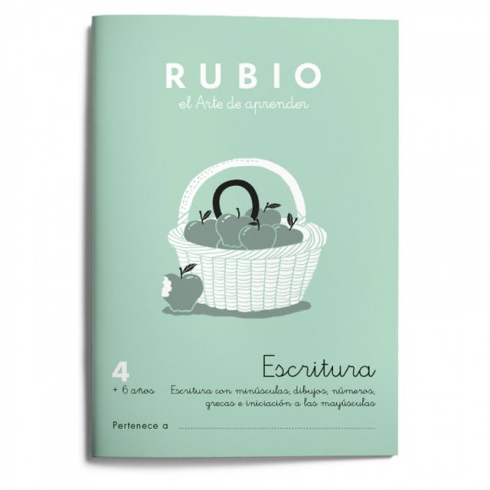 RUBIO Cuaderno de Escritura A5 Nº 4 (+6 años)展开