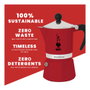Bialetti Rainbow Cafetera Italiana Roja 6 tazas 0,27 L