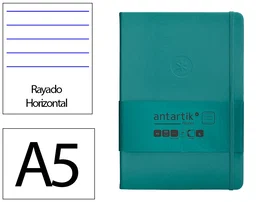Antartik Cuaderno Antartik Notes tapa dura verde aguamarina A5