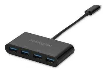 Kensington Hub USB-C CH1200 de 4 puertos 10 Gbps Negro