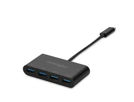 Kensington CH1200 Hub USB-C 10Gbps con Cargador y 4 Puertos USB-A 3.2