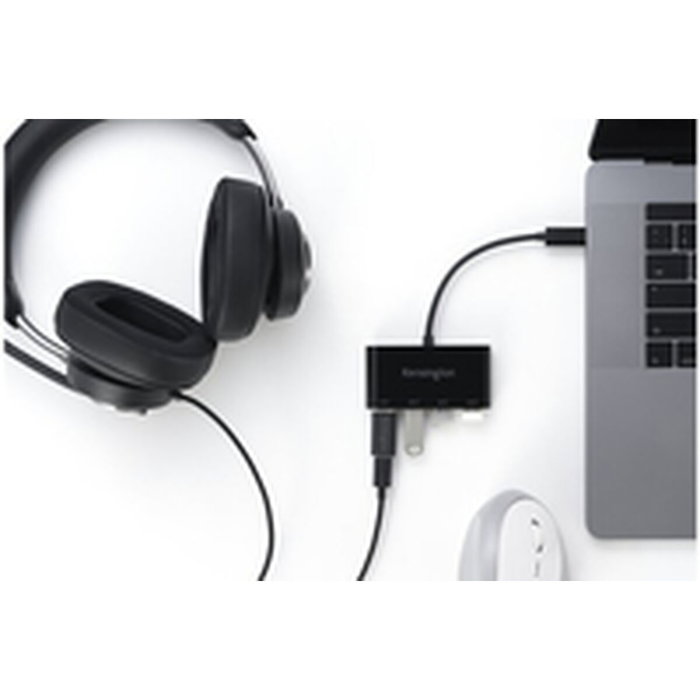 Kensington Hub USB-C CH1200 de 4 puertos 10 Gbps Negro
