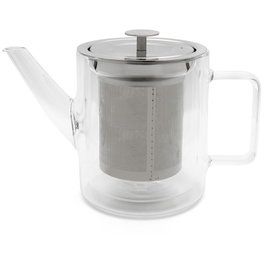 Bredemeijer Tetera San Remo de vidrio de doble pared 1,0l