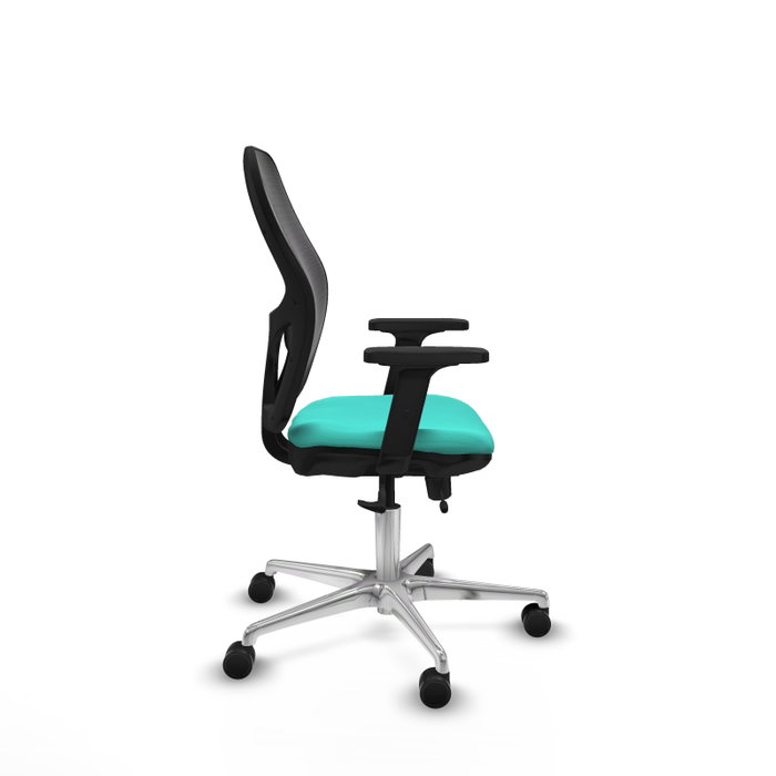 PIQUERAS Y CRESPO Silla de oficina Jorquera con mecanismo Sincro/Traslack, Turquesa y Negro PIQUERAS Y CRESPO Silla de oficina Jorquera con mecanismo Sincro/Traslack, Turquesa y Negro