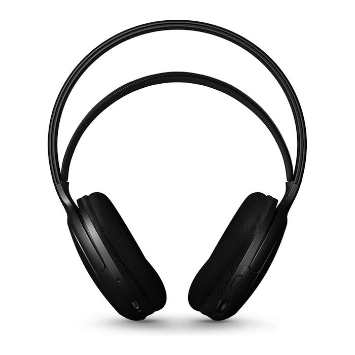 Philips SHC5200M2/12 Auriculares Inalámbricos para TV con Alcance de 30m, 30h Autonomía, Negro