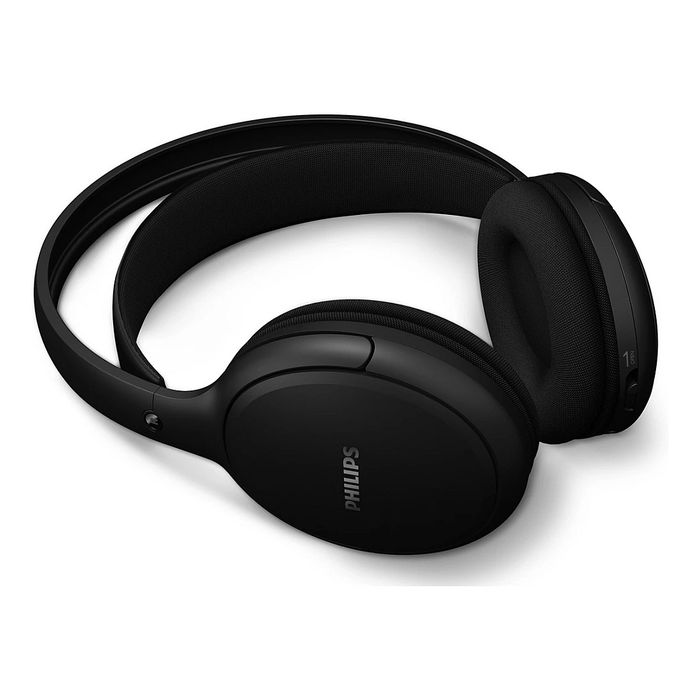 Philips SHC5200M2/12 Auriculares Inalámbricos para TV con Alcance de 30m, 30h Autonomía, Negro