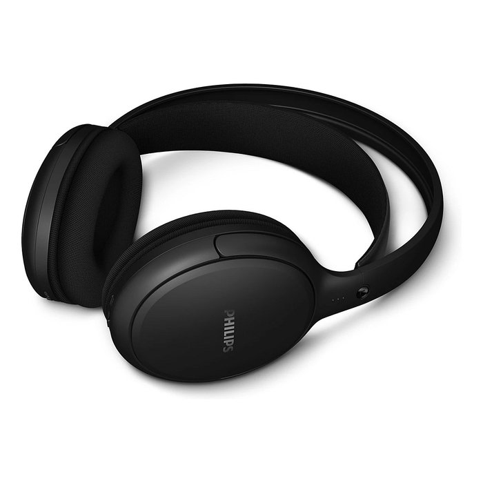 Philips SHC5200M2/12 Auriculares Inalámbricos para TV con Alcance de 30m, 30h Autonomía, Negro