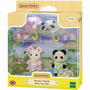Sylvanian Families 1710444957409 Dúo de bebés con trajes de lluvia - Panda y Marshmallow Mouse