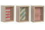 DKD Home Decor Hucha MDF y Cristal Bella Vita Multicolor Surtida